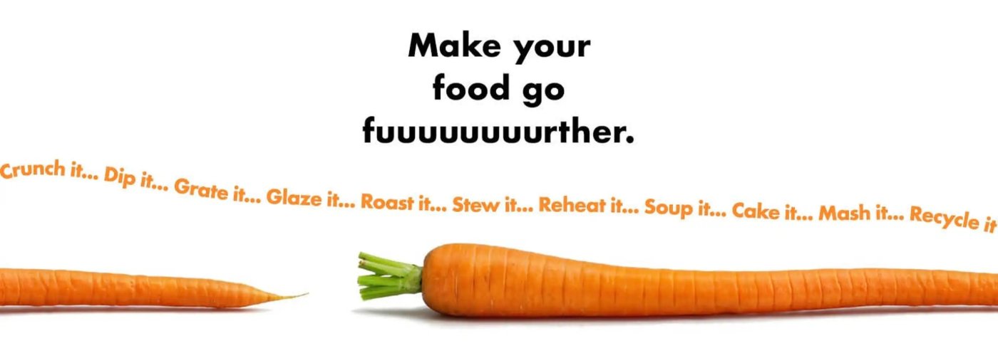 Make your food go fuuuuurther - Food Waste Action Week 2026 campaign graphic