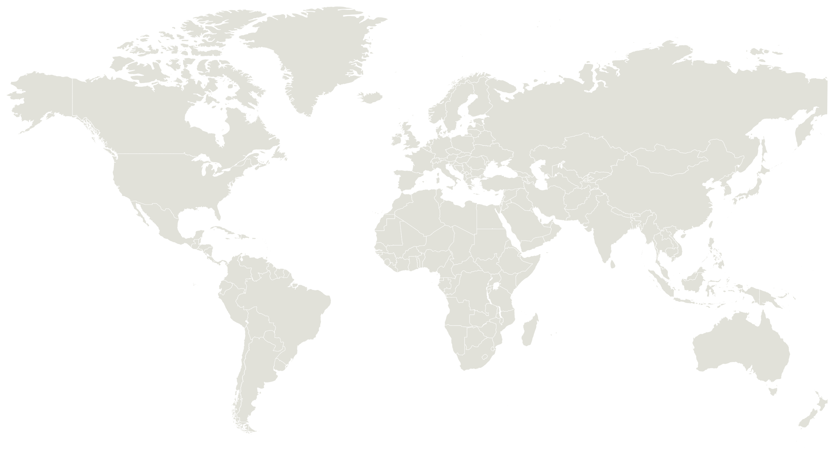 World map showing the ten food waste pacts convened by WRAP through the Food Pact Network.